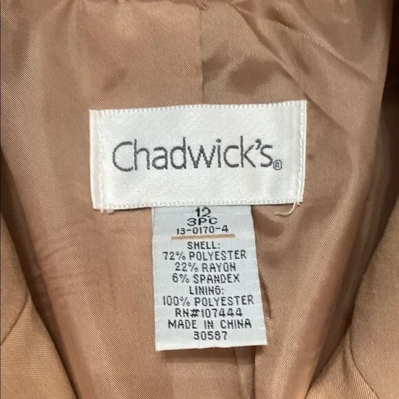 Chadwicks Tan Blazer - Picture 2 of 6